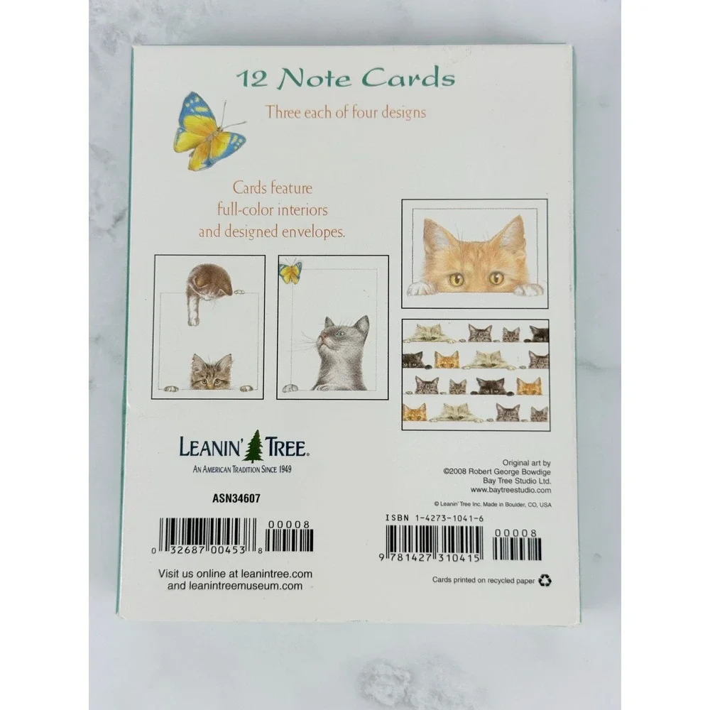 Just Curious Kitty Note Cards by Robert George Bowdige